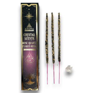 incienso mineral cuarzo rosa
