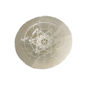 cuenco de selenita cubo de metatrón