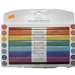 estuche incienso siete chakras + tabla.