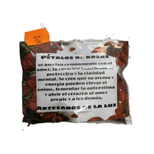 hierba pétalos de rosa