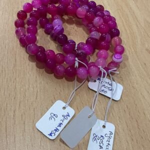 pulsera ágata rosa 8mm