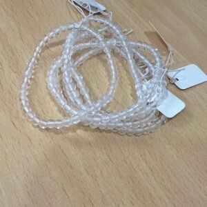 pulsera cuarzo cristal 4mm