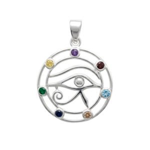 colgante ojo de horus chakras