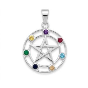 colgante pentaculo chakras