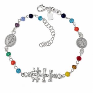 pulsera piedra color cruz caravaca 